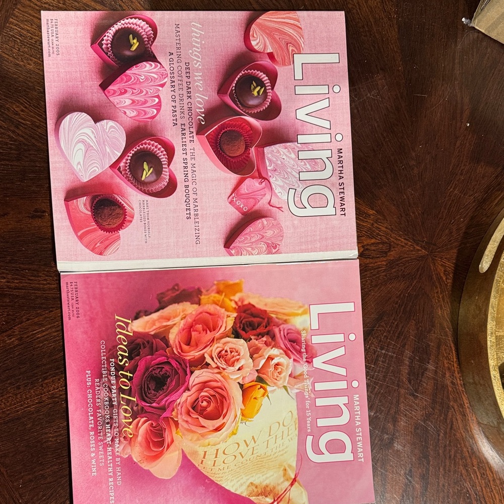 Martha Stewart Living Coffee Table Book - Pink and Red Edition